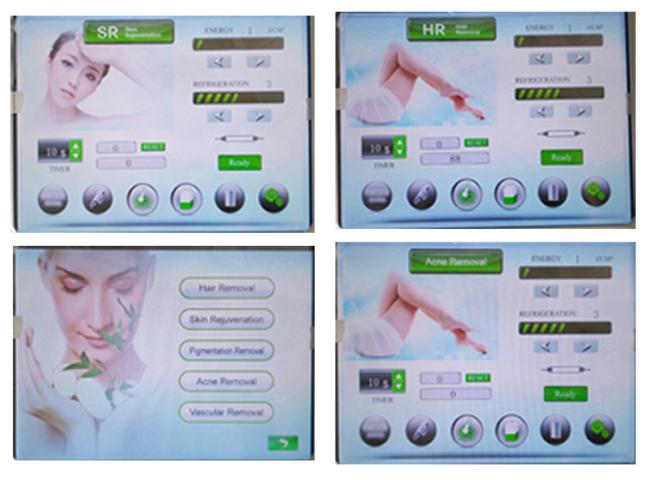 Διπλή μηχανή αφαίρεσης τρίχας Handpiece IPL SHR, γρήγορη ελαφριά IPL πυροβολισμών μηχανή επεξεργασίας