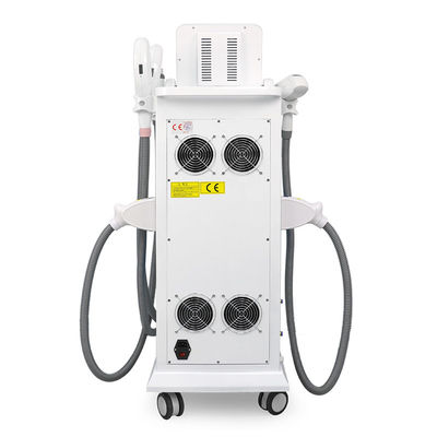 4 σε 1 Πολυλειτουργικό Nd Yag Laser Απομάκρυνση Τατουάζ IPL Απομάκρυνση τρίχας RF Face Lifting Machine