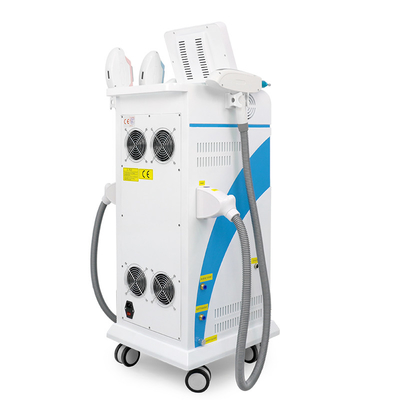 4 σε 1 Πολυλειτουργικό Nd Yag Laser Απομάκρυνση Τατουάζ IPL Απομάκρυνση τρίχας RF Face Lifting Machine