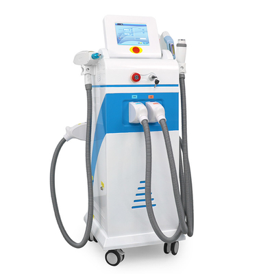 4 σε 1 Πολυλειτουργικό Nd Yag Laser Απομάκρυνση Τατουάζ IPL Απομάκρυνση τρίχας RF Face Lifting Machine
