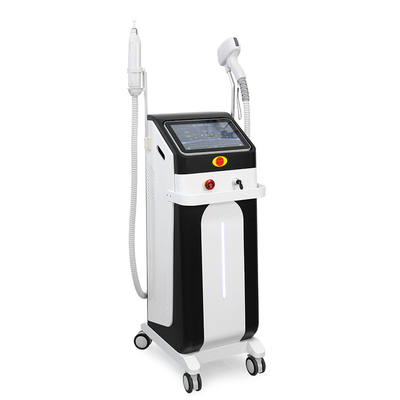 2 σε 1 808nm Laser Μόνιμη αφαίρεση τατουάζ μαλλιών Yag Diode Salon ομορφιάς 3 μήκη κύματος Diode Laser