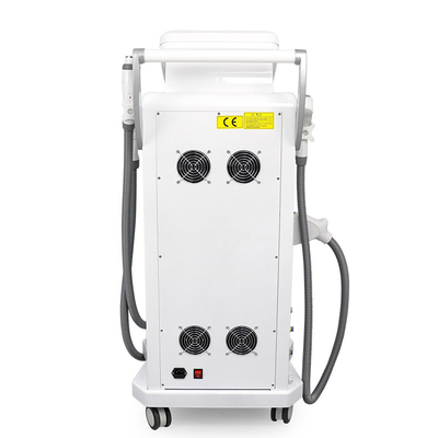 Διπλές οθόνες 3 σε 1 Πολυλειτουργικό RF Face Lifting Nd Yag Laser Απομάκρυνση Τατουάζ OPT IPL μηχανή απομάκρυνσης τριχών