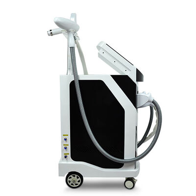 3 in1 πολυλειτουργική μηχανή ομορφιάς λέιζερ Ε φωτεινό κάθετο Τρεις λαβές Αποτρίχωση λέιζερ Αδύναμη Ασφαλής Αποτρίχωση λέιζερ Αποτρίχωση τατουάζ RF μηχανή