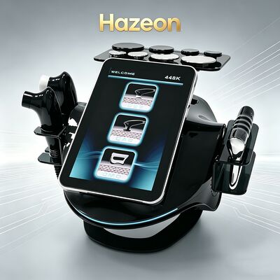 Hazeon 448kHz Tecar Therapy RET CET Συσκευή σύσφιξης σώματος Φορητή συσκευή φυσιοθεραπείας βαθιάς φροντίδας, όργανο διαμόρφωσης σώματος, συσκευή αφαίρεσης λίπους με 2 ανιχνευτές πυρετού/1 μετρητή περιτονίας