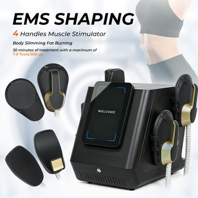 Η μηχανή EMSlim Neo RF με ισχύ εξόδου 3000W 4 χειροτομήματα για μυϊκή γλυπτική και απώλεια βάρους χρησιμοποιώντας την τεχνολογία Emsculpting