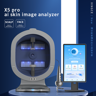 X5 Pro AI Skin Scanner 21 ιντσών όργανο δοκιμής κομμωτηρίου προσώπου πολλαπλού φάσματος