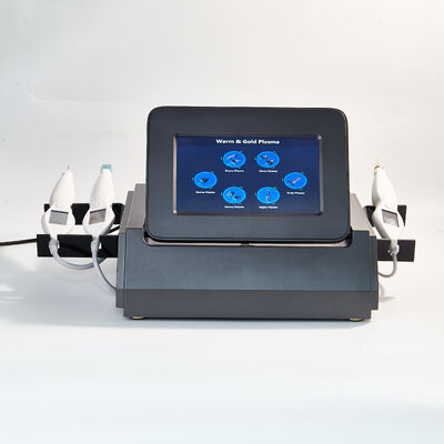 Φορητή πολυλειτουργική μηχανή ομορφιάς με τρία χεράκια Η μηχανή πλάσματος σύντηξης θεραπεία ακμής, εξασθένιση της χρωστικής και αποκατάσταση του δέρματος.