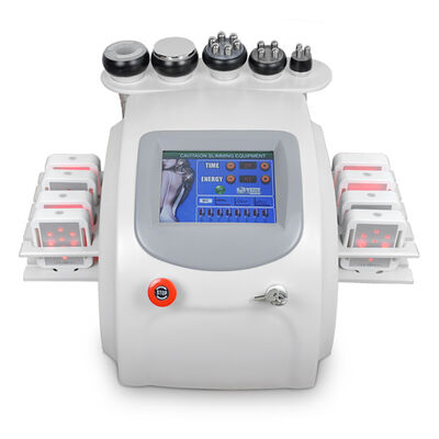 Multifunctional 6 In 1 Ultrasonic Cavitation RF Vacuum Laser Target Body Slimming Skin Tightening Machine For Beauty Salon