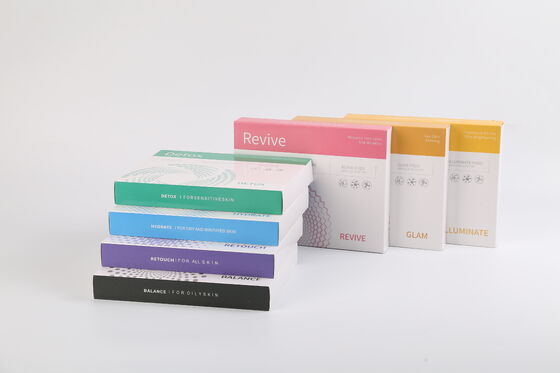 Πολύχρωμο κιτ περιποίησης προσώπου Illuminate Revive Balance Retouch Detox Hydrate Skin Care Serum Pod Kit For Spa