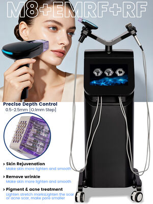 Μηχάνημα Ομορφιάς M8 RF Microneedling με 4 Εργαλεία για Βαθιά Διείσδυση Ενέργειας και Σύσφιξη Δέρματος
